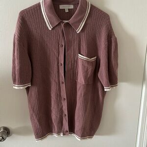 Men’s short sleeve cardigan